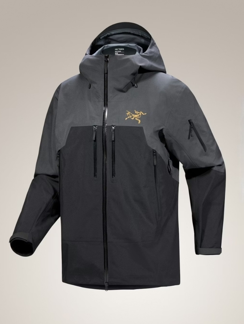 Arc'teryx Mens Rush Jacket Size Small NWT $800 Graphite / Blk / Yukon